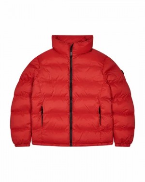 Red Men's Trapstar Puffer Jackets UK | 30961-AYKD