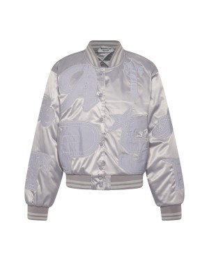 Silver Women's Trapstar Wildcard Stadium Jackets UK | 46392-FITP