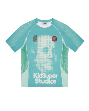 Turquoise Men's Trapstar X Kidsuper Football Jersey UK | 98032-BVKS