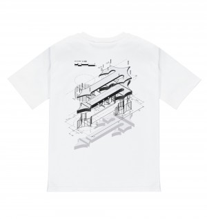 White Men's Trapstar DIY 3.0 T-shirts UK | 12648-KSPB