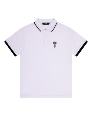 White Men's Trapstar Irongate T Polo Shirts UK | 32591-WIXJ