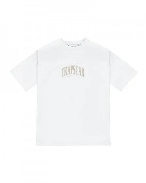 White Men's Trapstar Ss24 Elegance T-shirts UK | 17854-XVMF