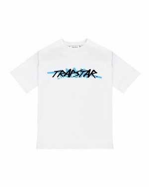 White Men's Trapstar TRAPSTAR 2.0 T-shirts UK | 29036-VMQJ