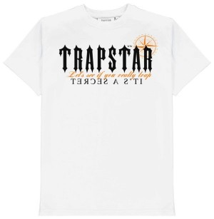 White Men's Trapstar X Central C T-shirts UK | 09346-QZWV