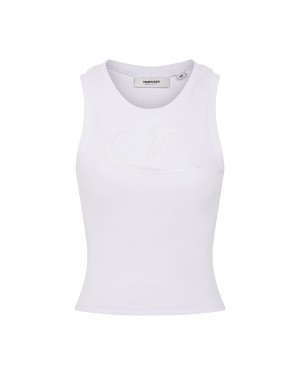 White Women's Trapstar Hyperdrive T Mesh Insert Vests UK | 56341-FTED