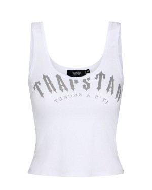 White Women's Trapstar Irongate Vests UK | 46519-RCEQ