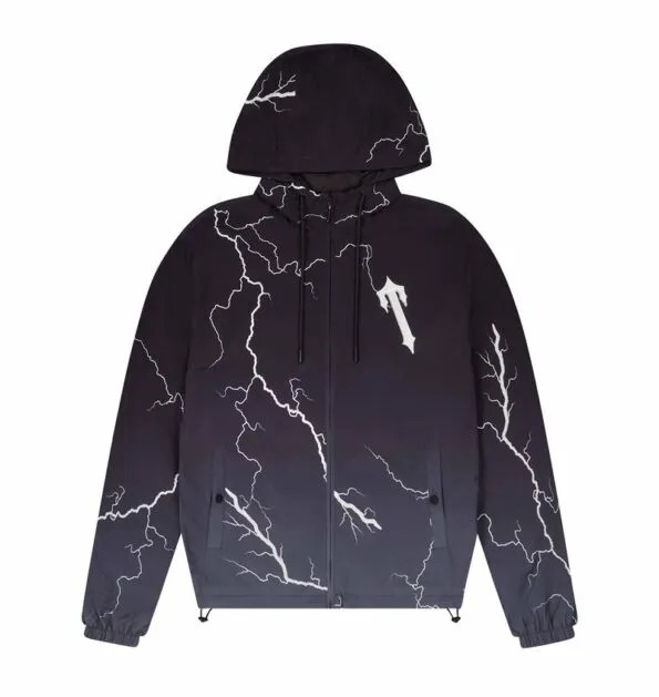 Black Men\'s Trapstar 2C IRONGATE T – LIGHTNING EDITION Windbreaker UK | 95062-VXDL