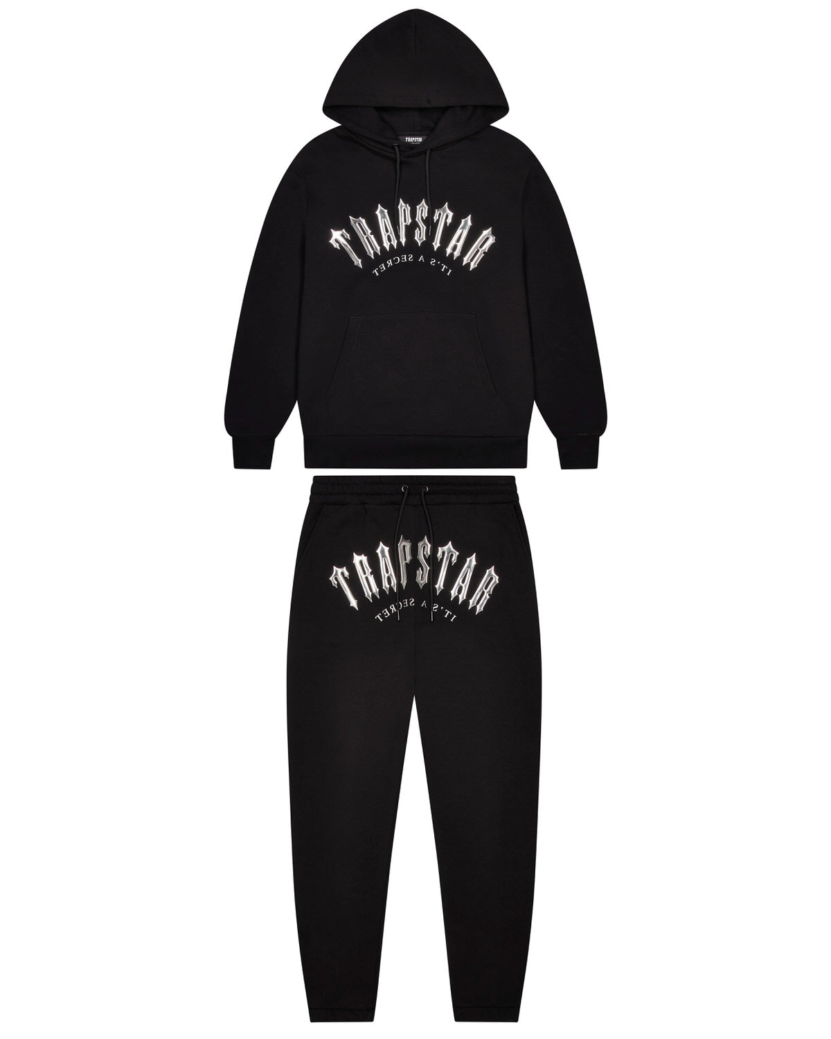 Black Men\'s Trapstar Decoded Hooded Gel Tracksuits UK | 49068-VEDB