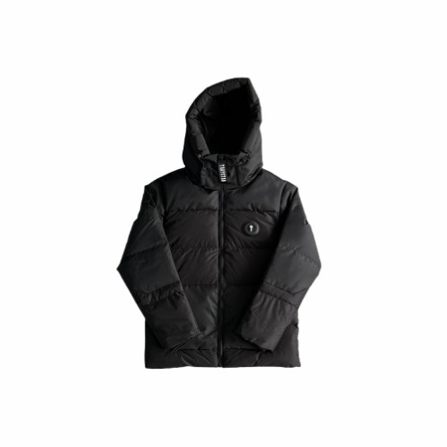 Black Men\'s Trapstar Decoded Puffer Jackets UK | 65034-GLWM