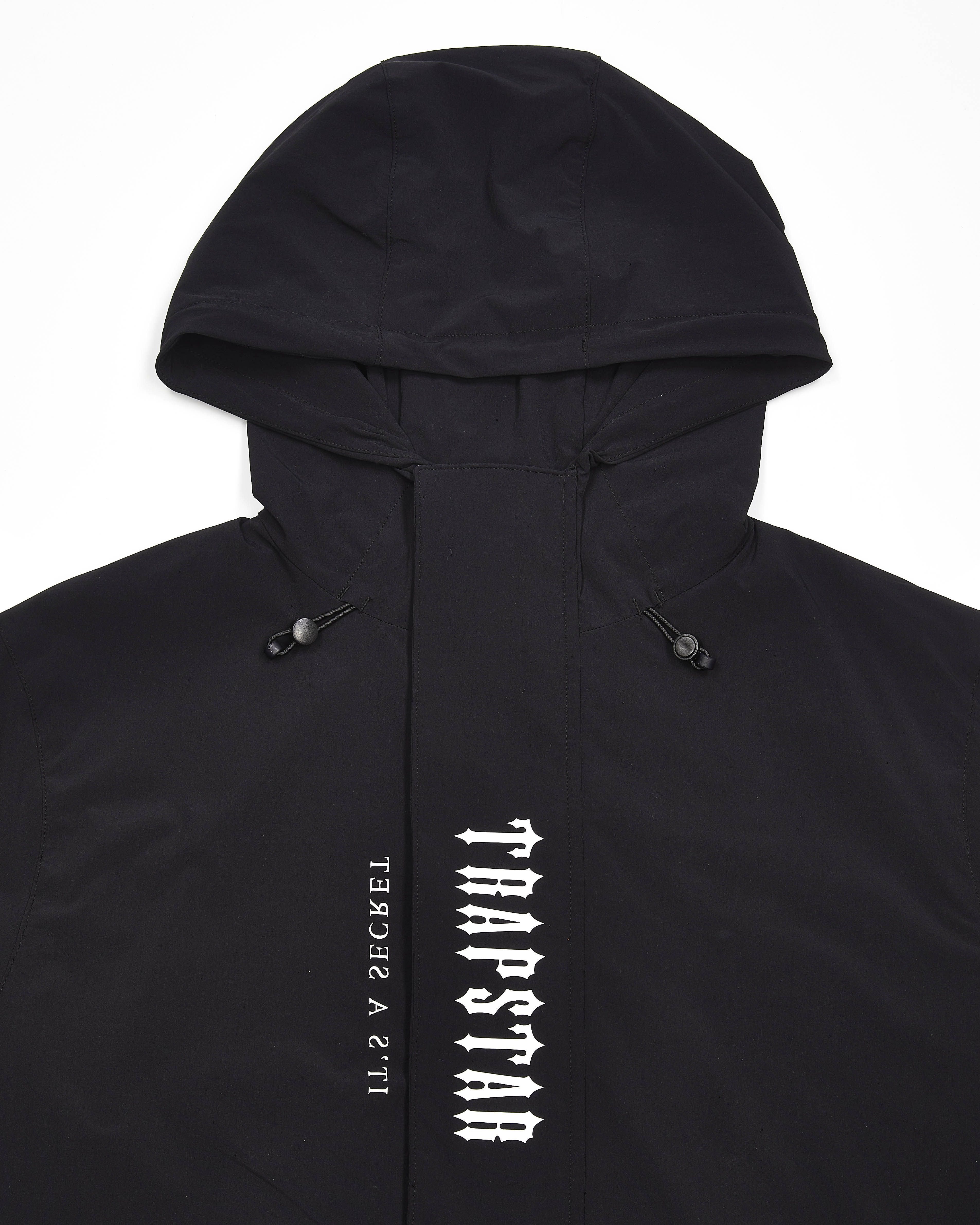 Black Men's Trapstar Decoded Tech Windbreaker UK | 37562-NZCQ