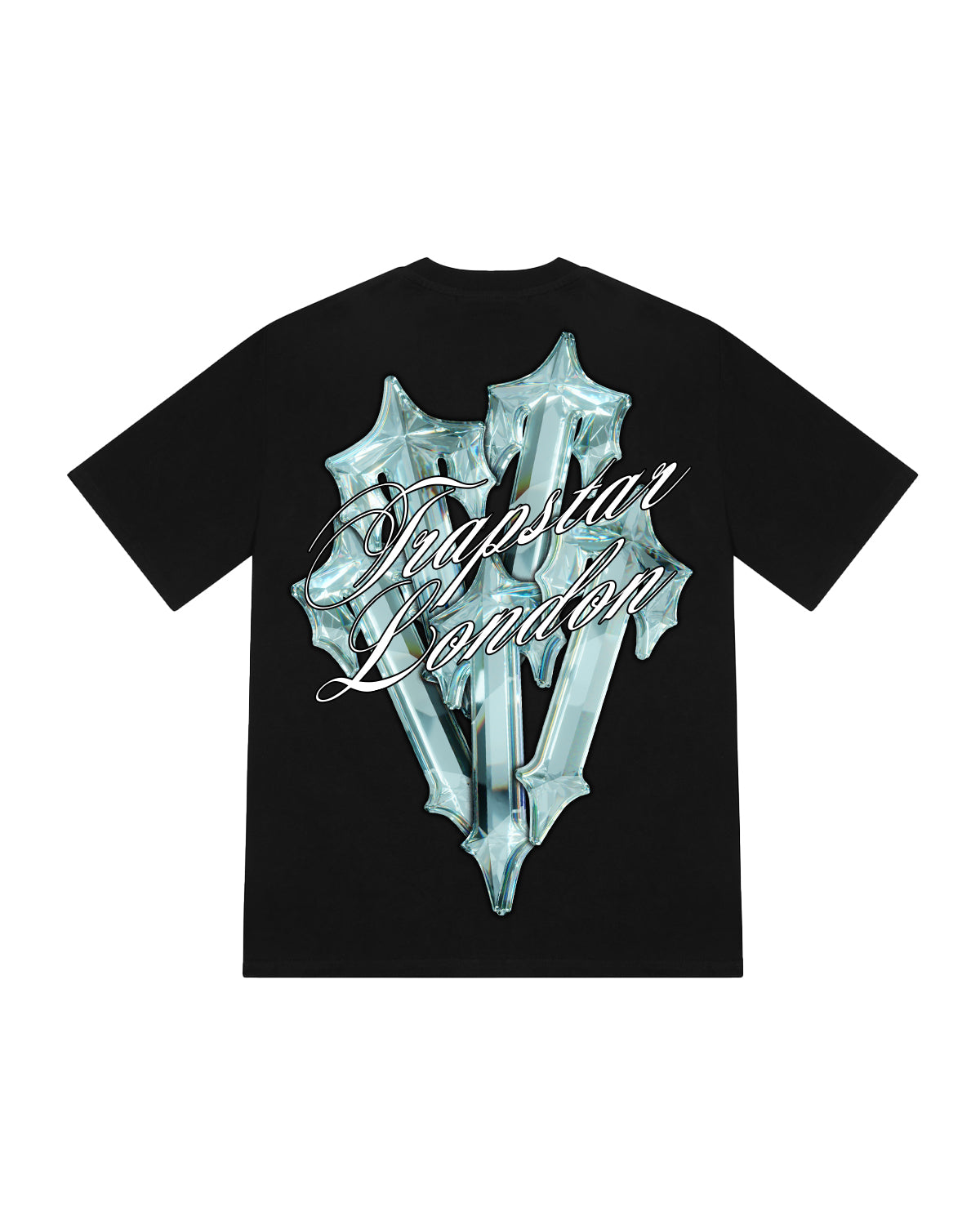 Black Men\'s Trapstar Diamond In The Rough 2.0 T-shirts UK | 71265-VMZS