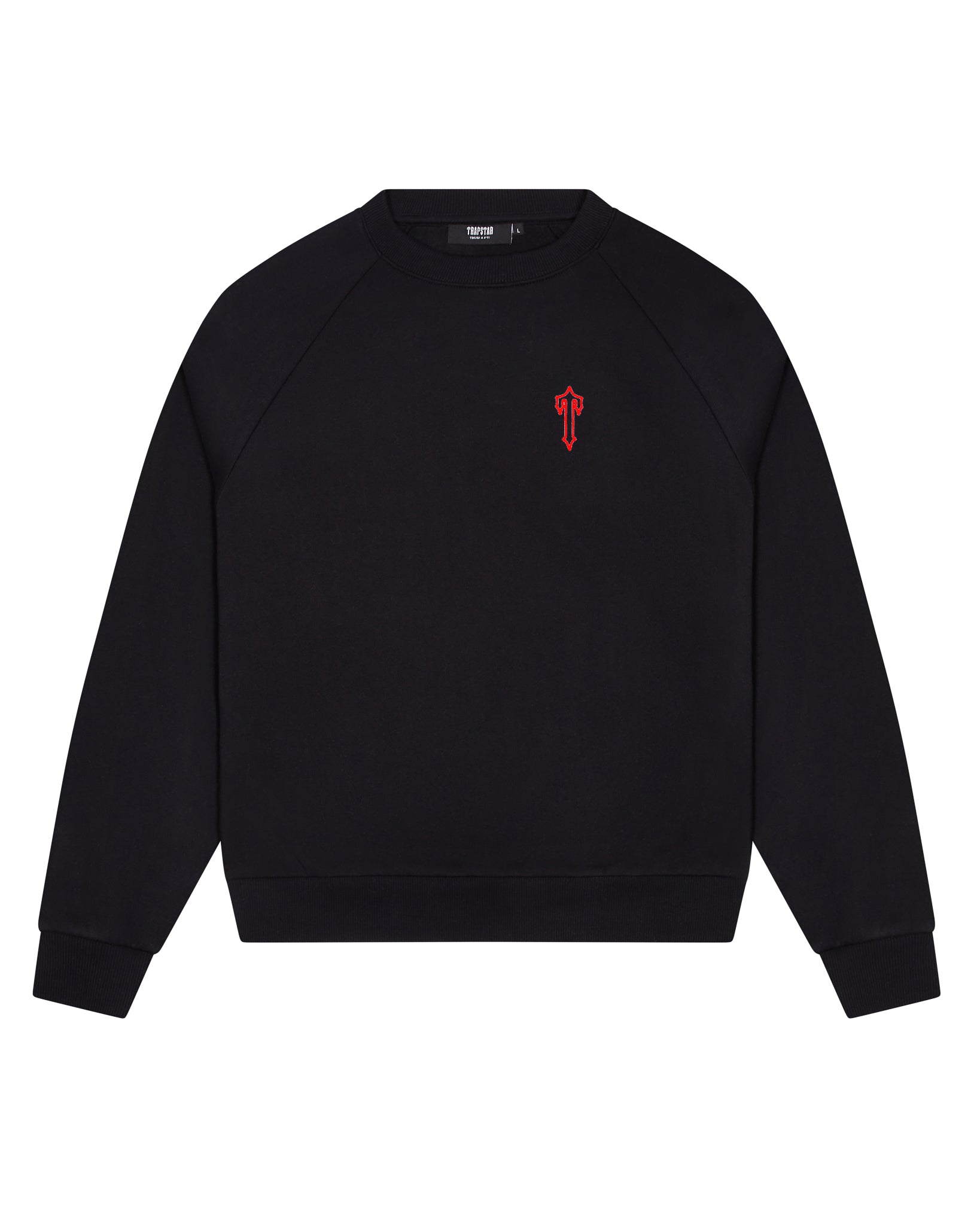 Black Men\'s Trapstar Foundation Crew Sweatshirts UK | 57860-BJUT