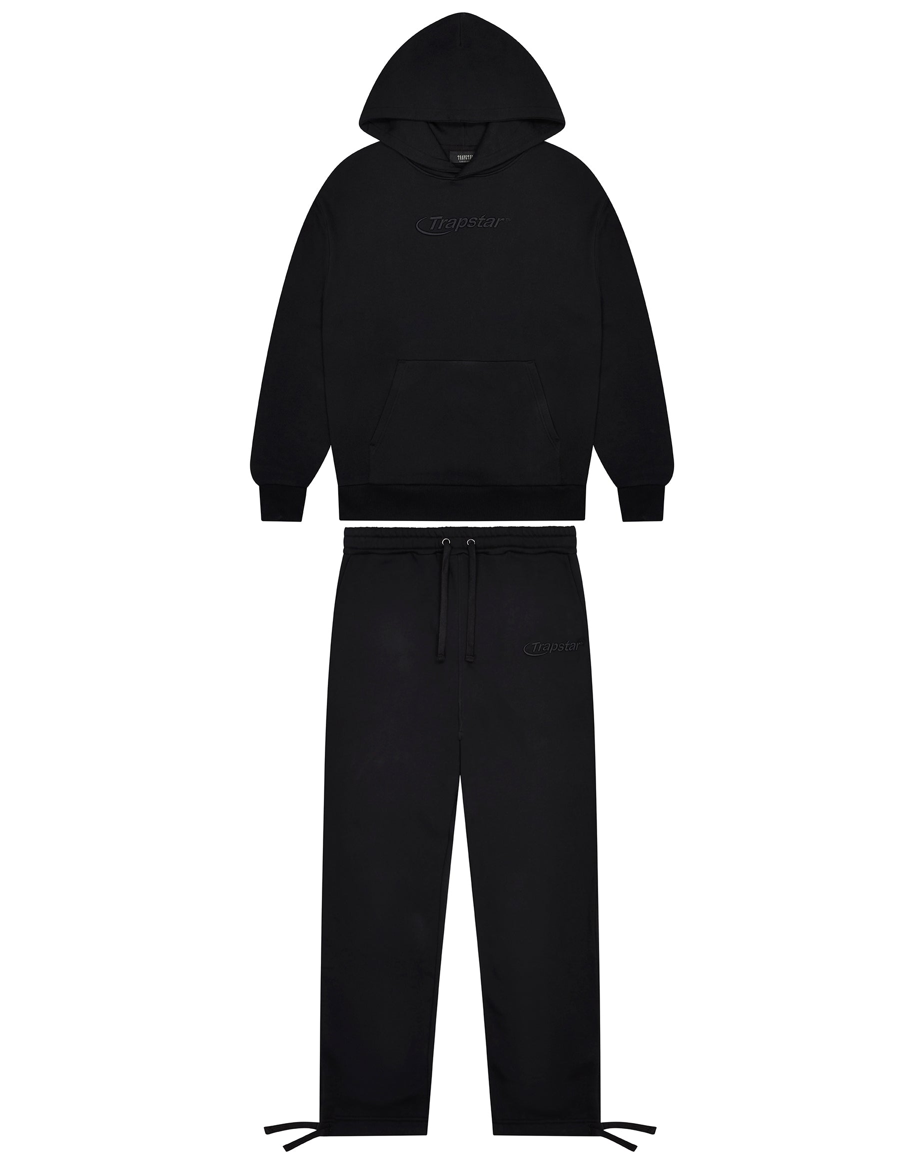 Black Men\'s Trapstar Hyperdrive Embroidered Tracksuits UK | 61350-ZMCX