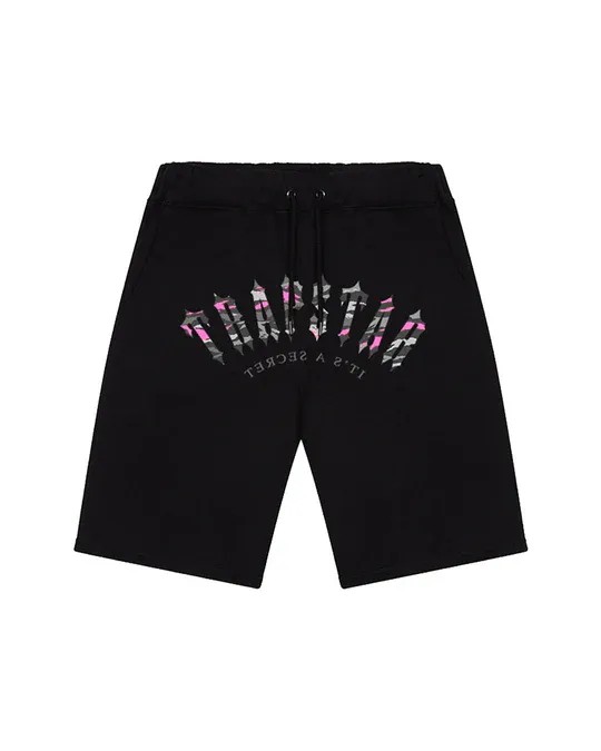 Black Men\'s Trapstar Irongate Arch Camo Shorts UK | 40619-WTGC