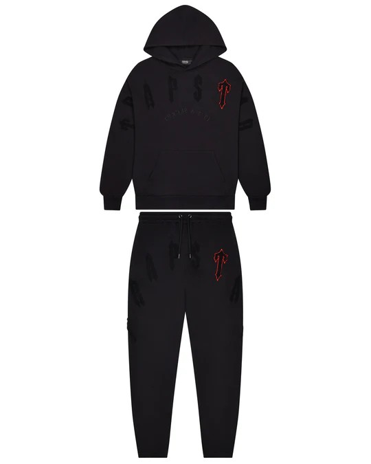 Black Men\'s Trapstar Irongate Arch Chenille 2.0 Tracksuits UK | 84970-XSBL