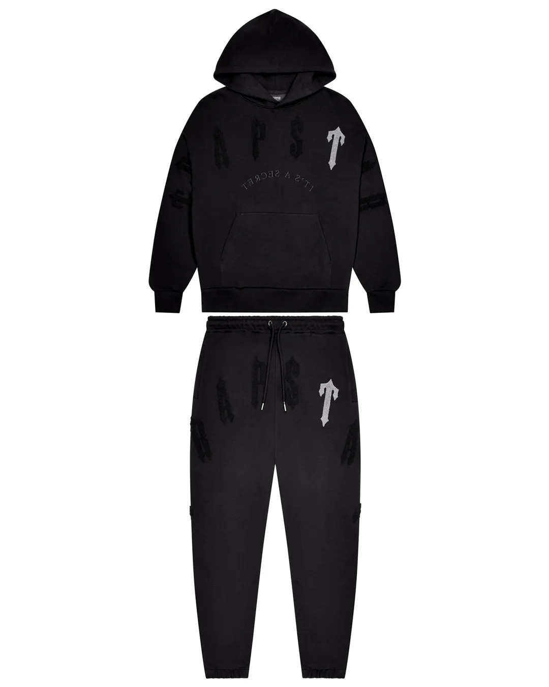 Black Men\'s Trapstar Irongate Arch Chenille 2.0 Tracksuits UK | 46812-BEIU