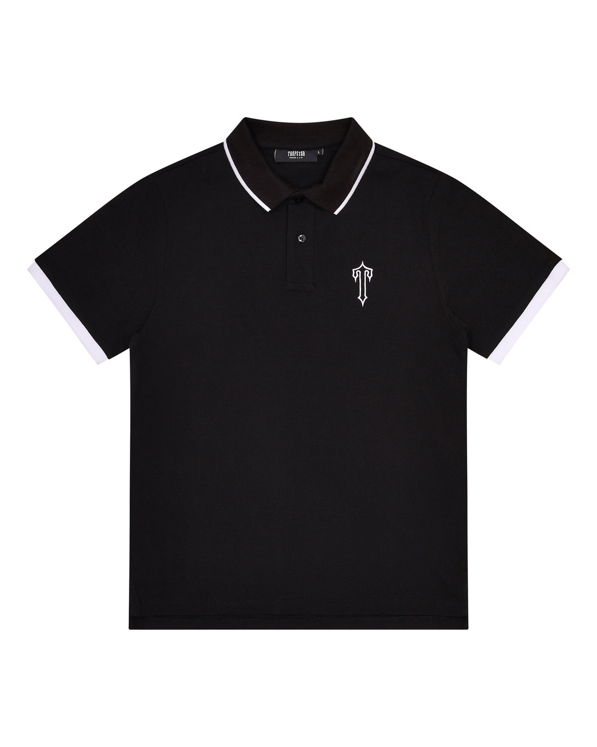 Black Men\'s Trapstar Irongate T Polo Shirts UK | 56472-DOYH