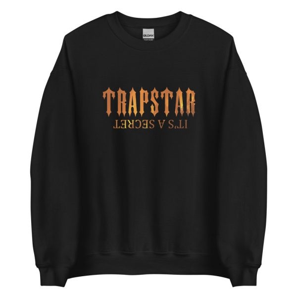 Black Men\'s Trapstar It’s A Secret Fire Sweatshirts UK | 86352-TXYW