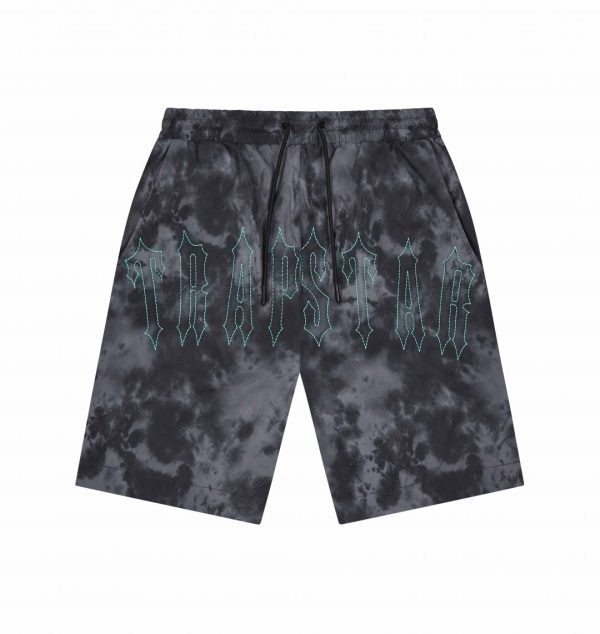 Black Men\'s Trapstar London Pigment Irongate Shorts UK | 04962-QATZ