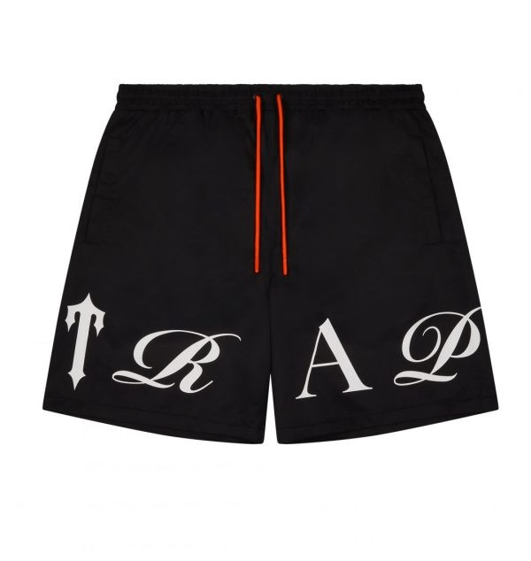 Black Men\'s Trapstar London Script Swimming Shorts UK | 41289-GIJD