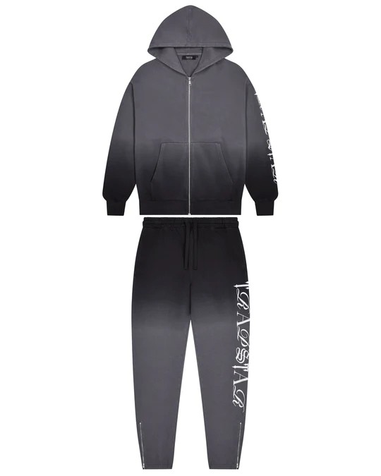 Black Men\'s Trapstar Script 2.0 Tracksuits UK | 63159-GUQA