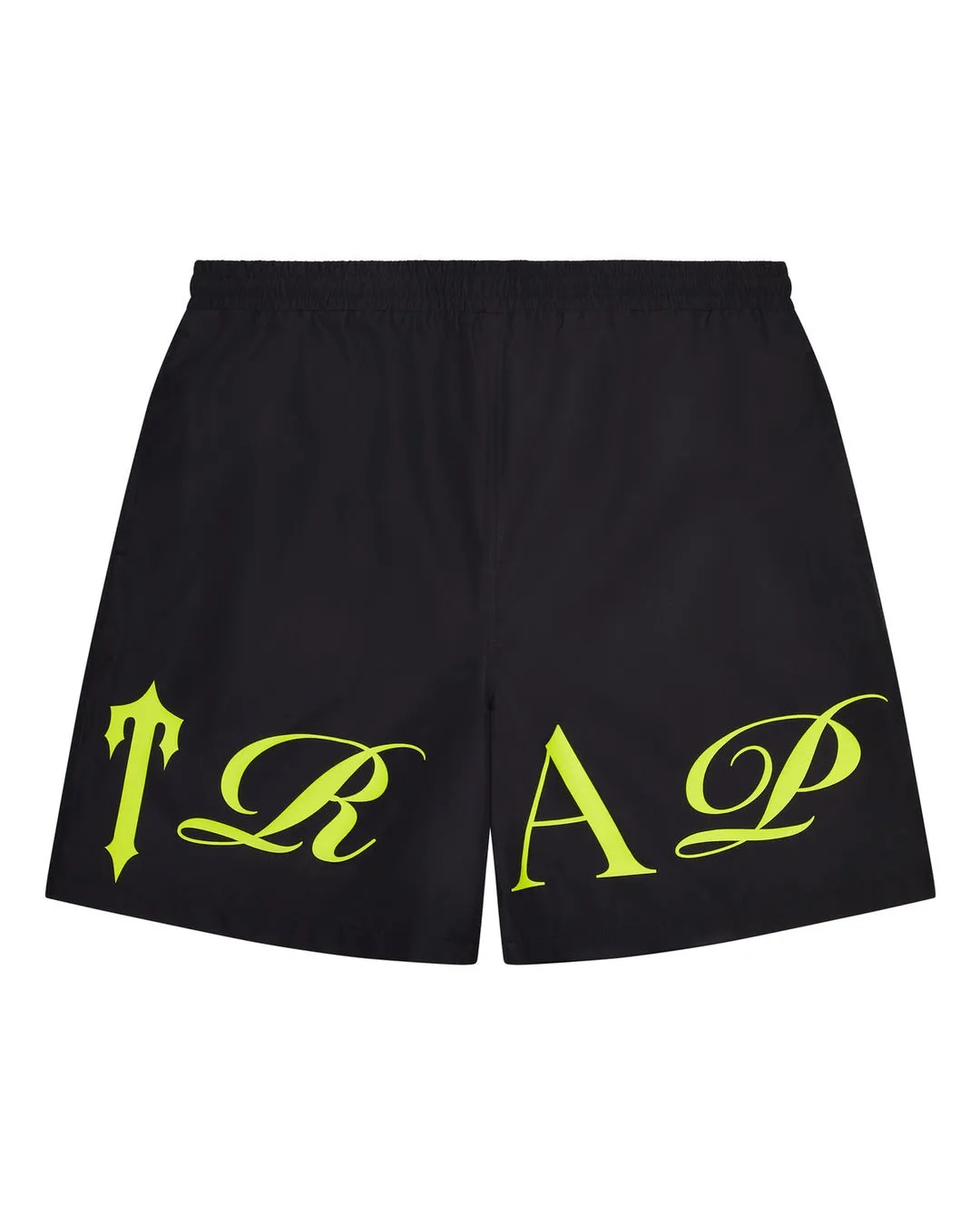 Black Men\'s Trapstar Script Shell Shorts UK | 36412-TJDQ