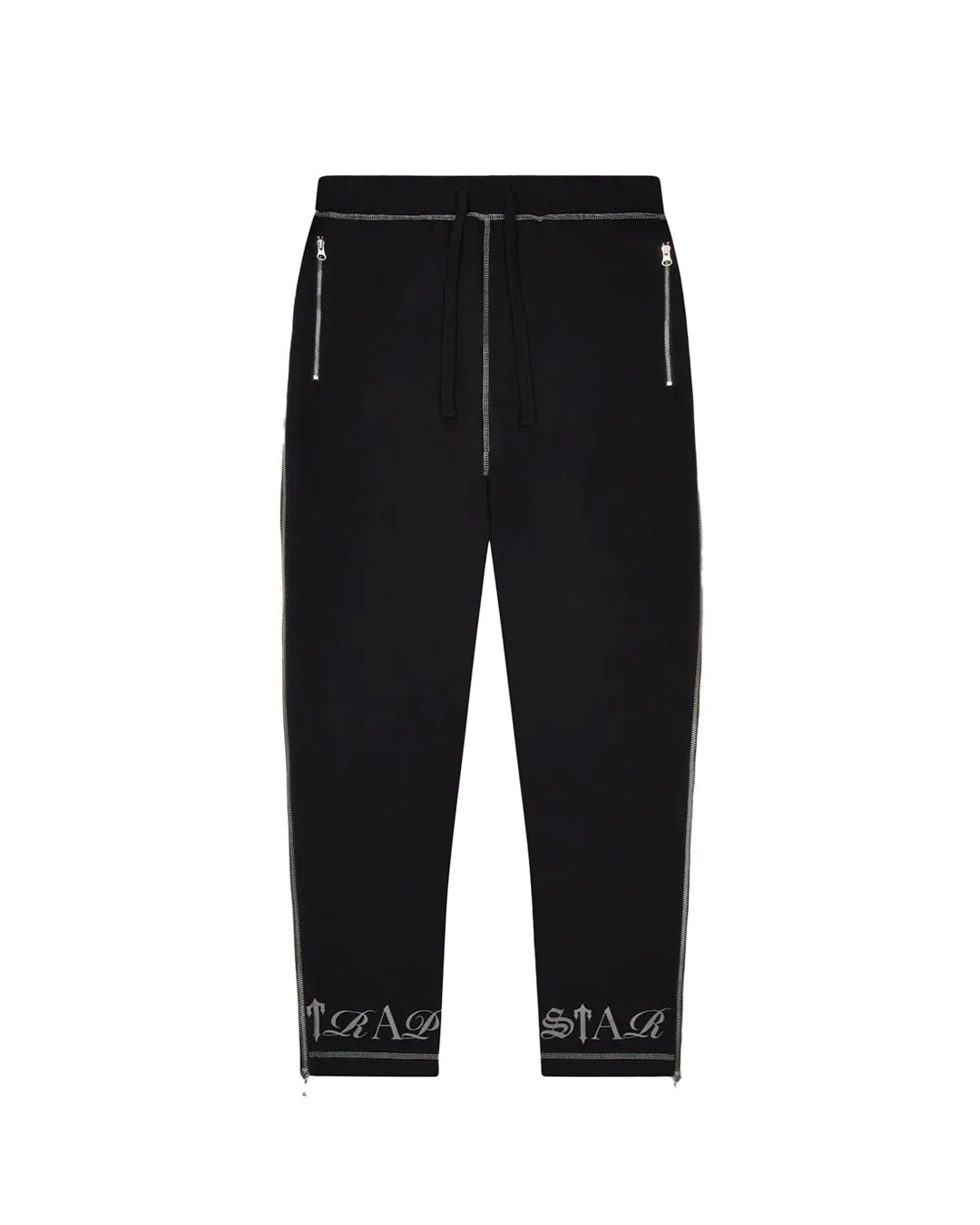 Black Men\'s Trapstar Script Trousers UK | 61359-GNWM