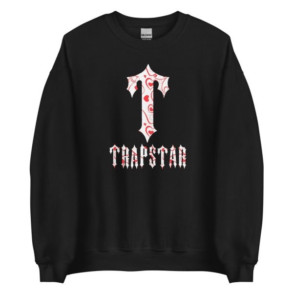 Black Men\'s Trapstar T-For Hearts Sweatshirts UK | 05693-WXNL