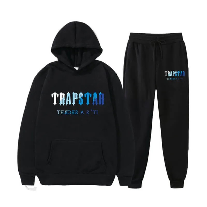 Black Men\'s Trapstar Tracksuits UK | 37208-XRJG