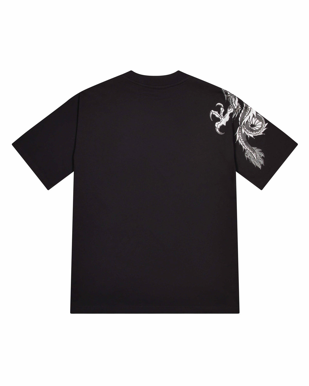 Black Men's Trapstar x Ed Hardy Dragon with Diamanté T-shirts UK | 03682-ASDY