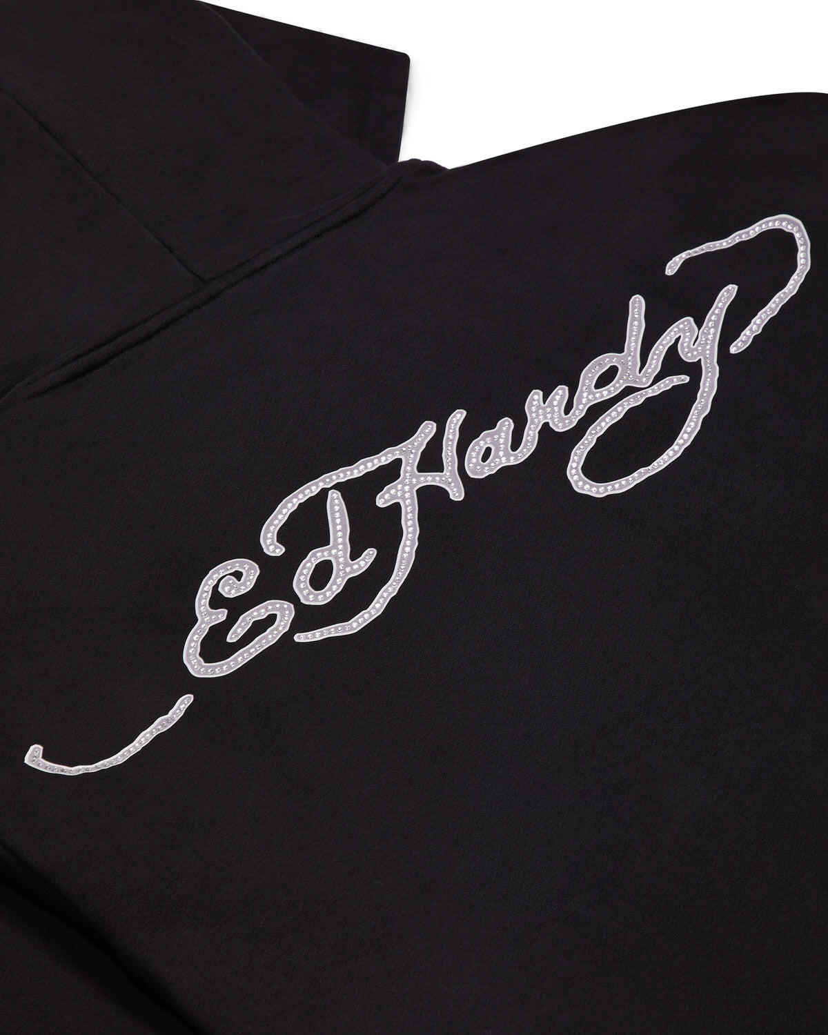 Black Men's Trapstar x Ed Hardy Irongate Zip Through Hoodies UK | 28594-EFTP