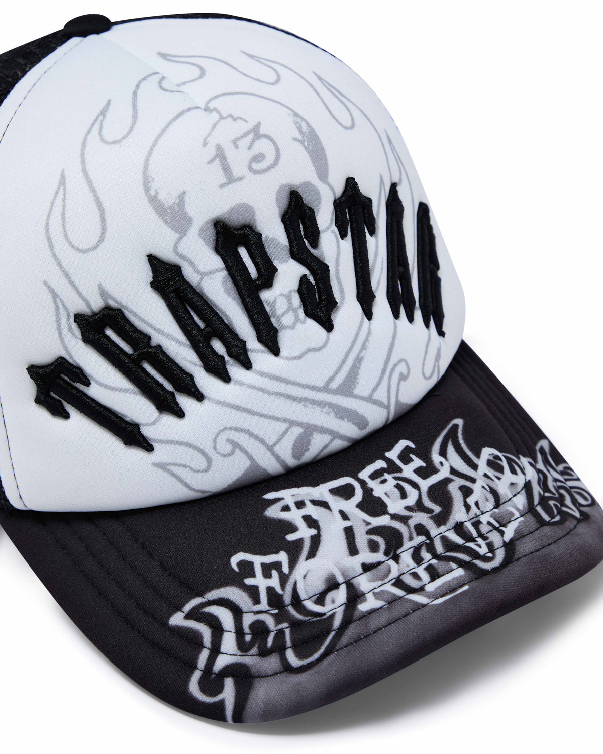 Black Men's Trapstar x Ed Hardy Irongate Arch Caps UK | 97420-HYXW