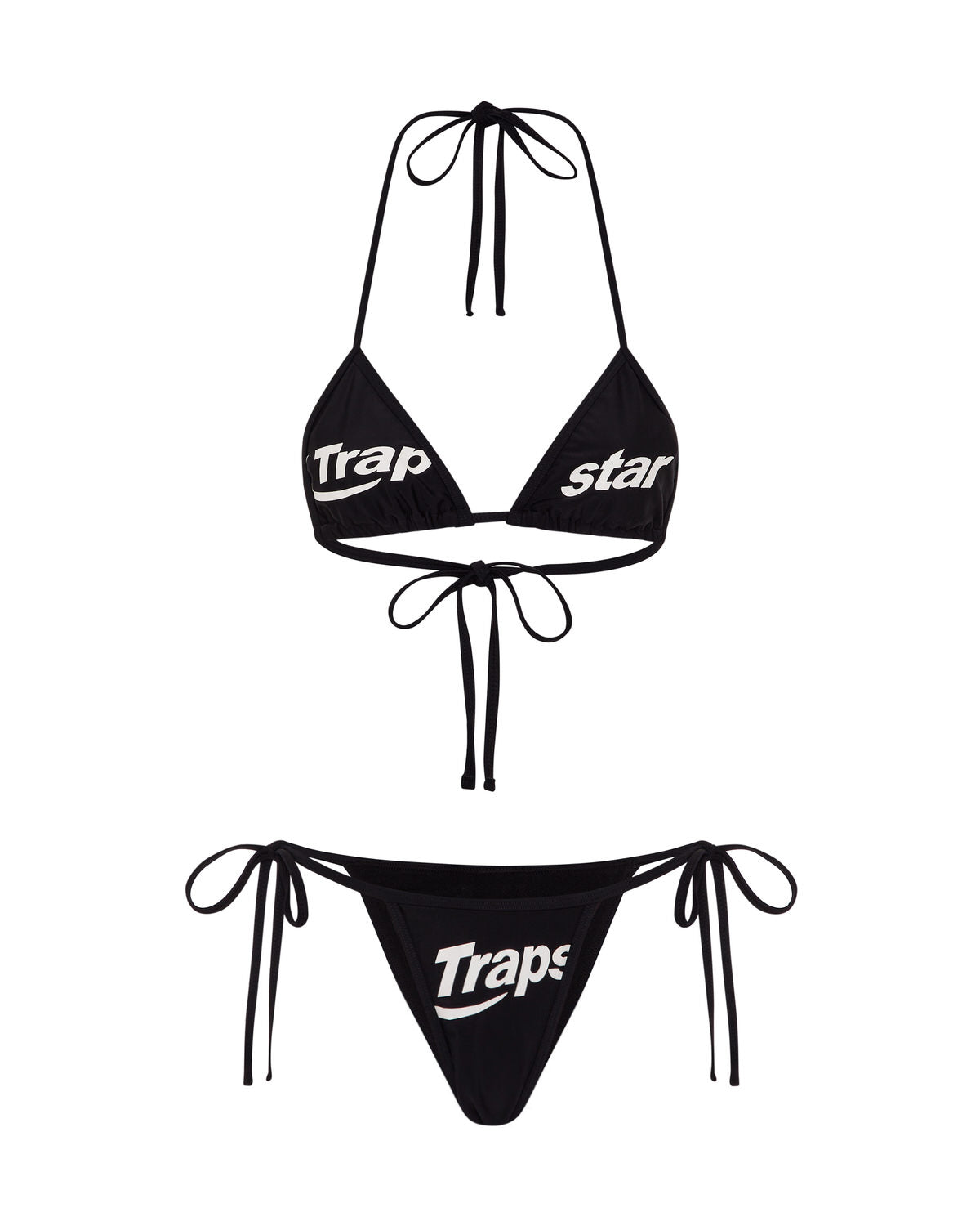 Black Women's Trapstar Hyperdrive Tie Side Bikini Bottoms UK | 64579-BTXR