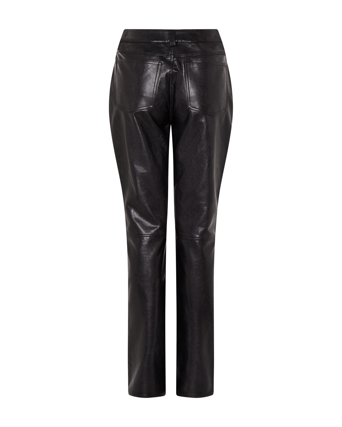 Black Women's Trapstar Irongate T Stud Vegan Leather Trousers UK | 96312-POKS