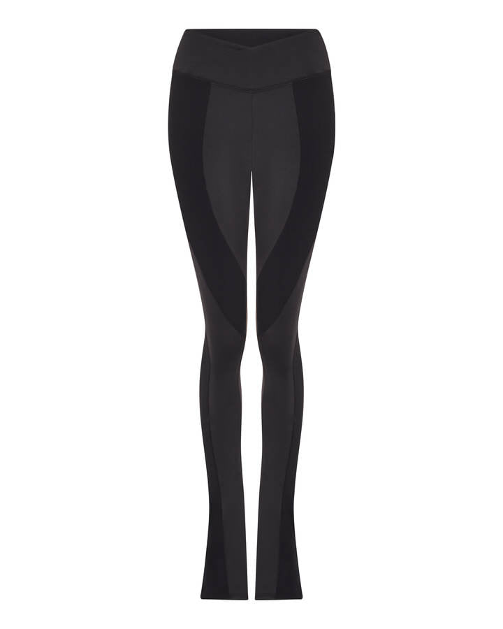 Black Women's Trapstar TS Star Contour Panel Fitted Trousers UK | 69541-IATM