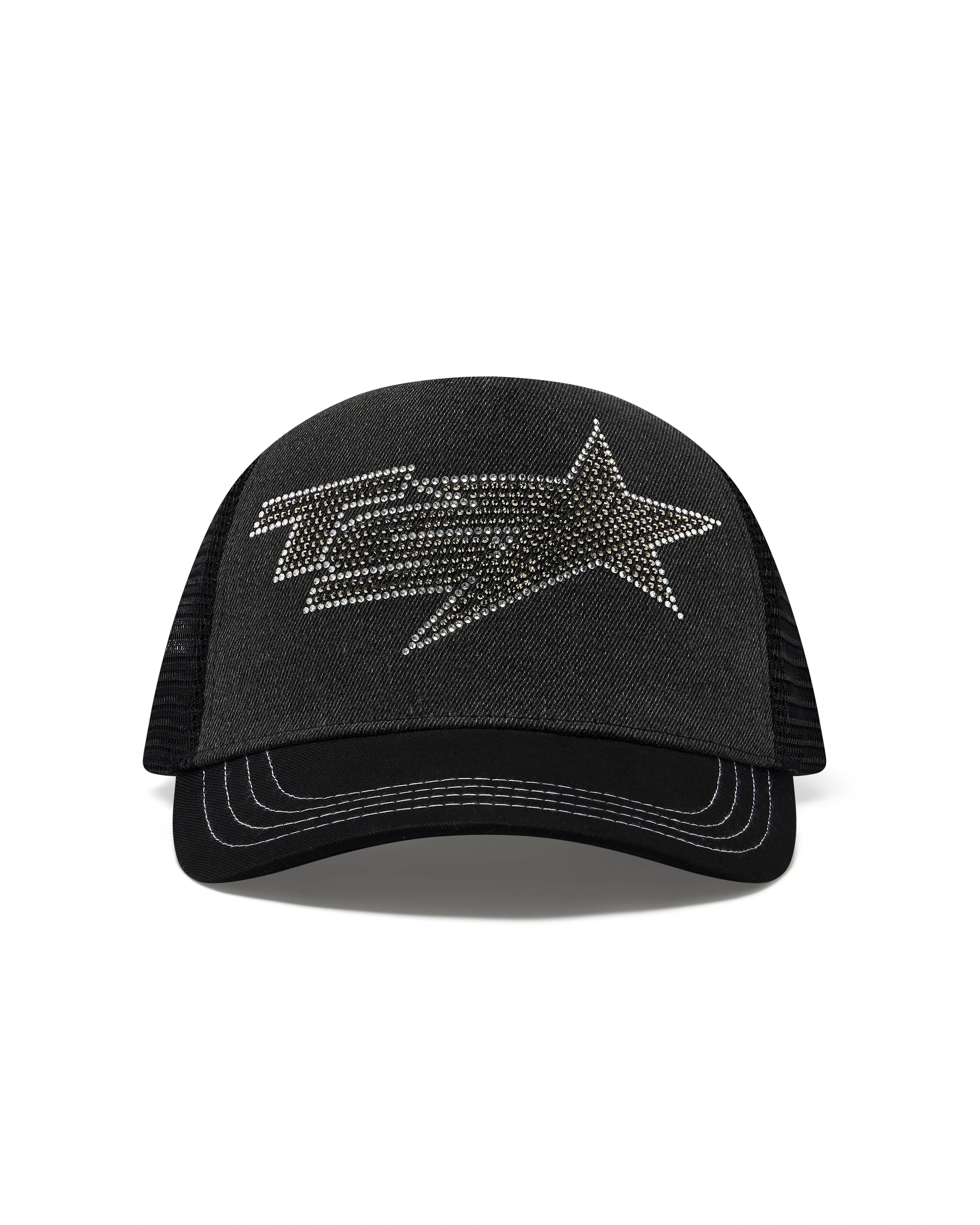 Black Women\'s Trapstar TS Star Diamante Trucker Caps UK | 61972-KRYG