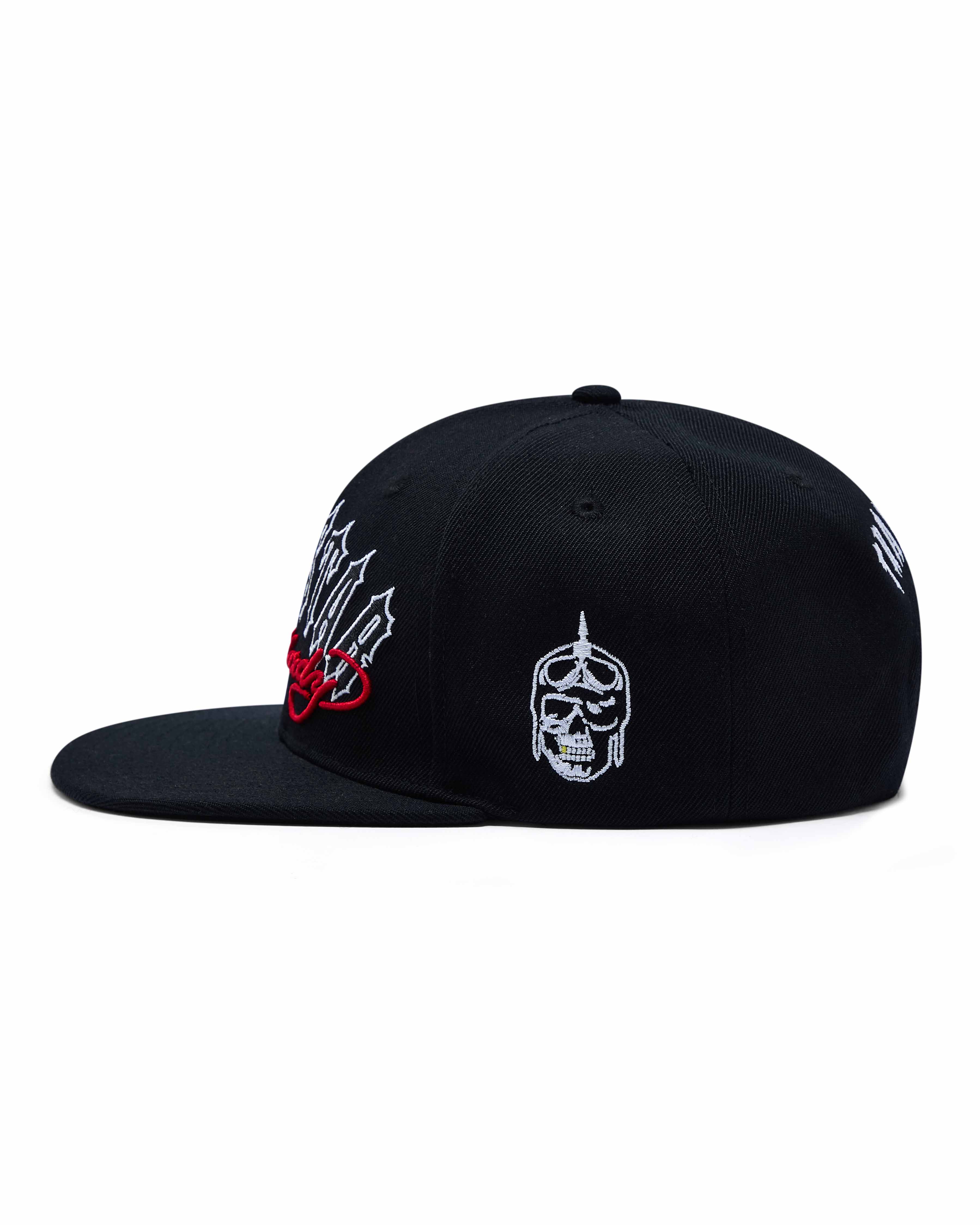 Black Women's Trapstar x Ed Hardy Snapback Caps UK | 94738-IJBQ