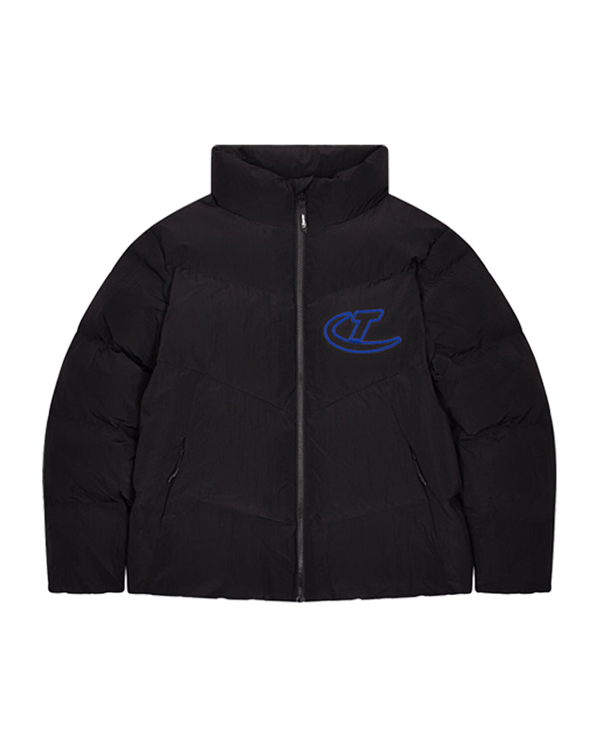 Black / Blue Men's Trapstar Hyperdrive Ripstop Puffer Jackets UK | 29458-ZDRF