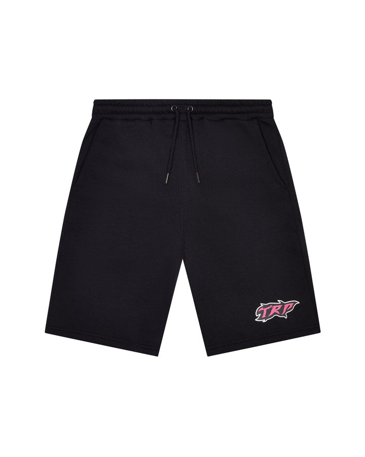 Black / Pink Men\'s Trapstar TRP Flame Short Set UK | 45803-BZNM