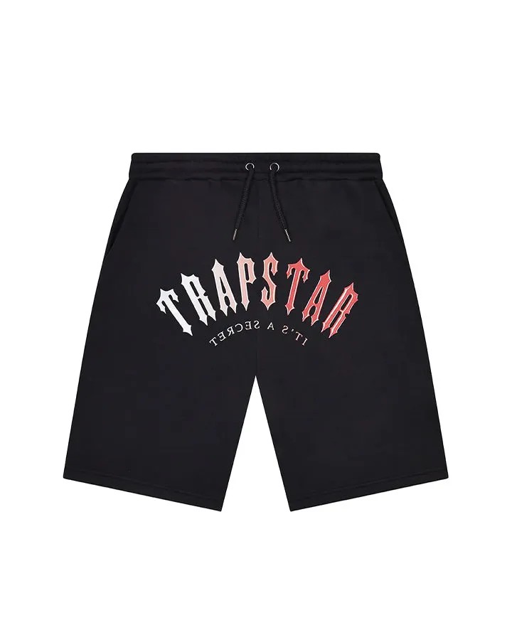 Black / Red Men\'s Trapstar Irongate Arch Gel Shorts UK | 18069-JKSN