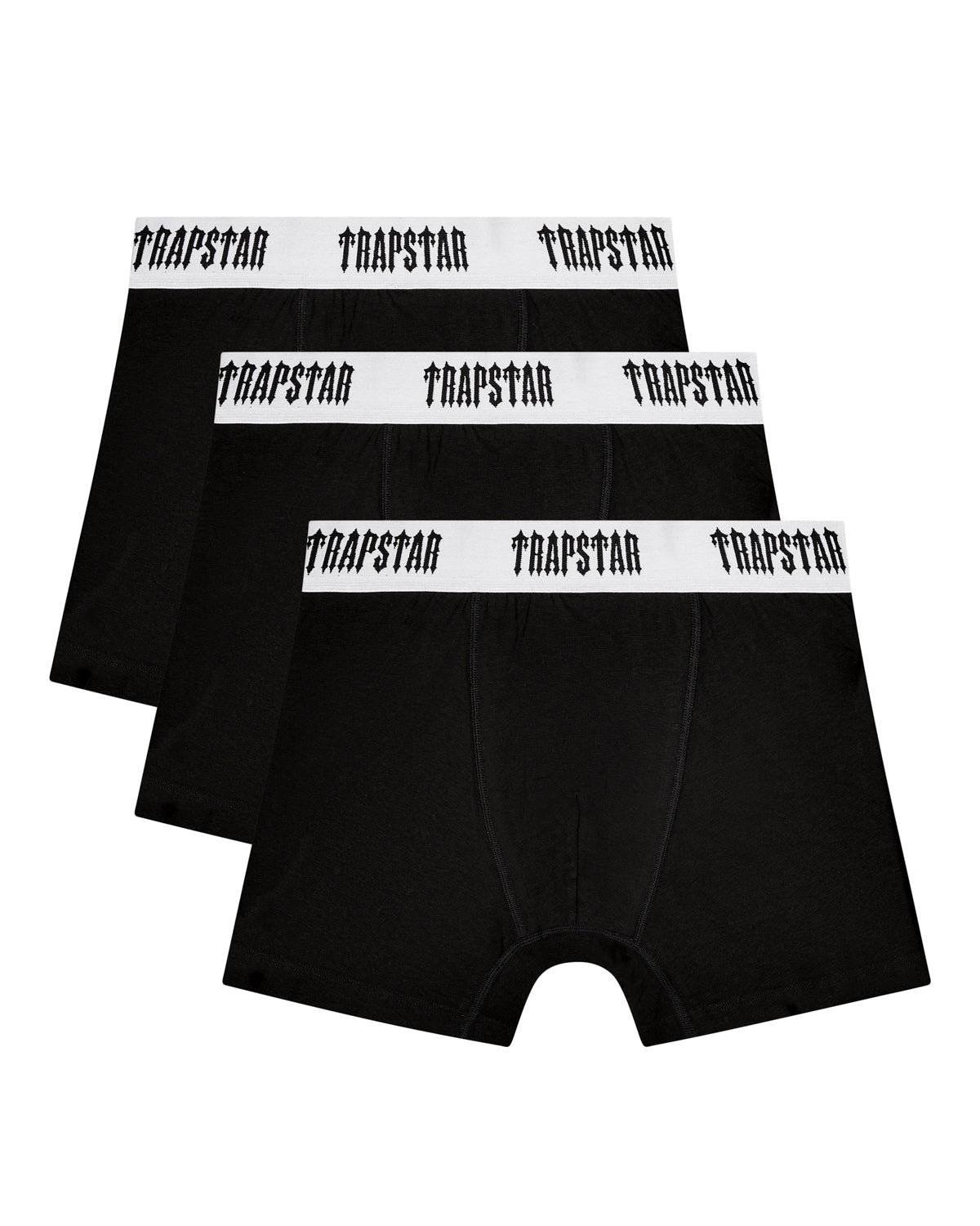 Black / White Men\'s Trapstar 3 Pack Boxer UK | 29401-NGDL