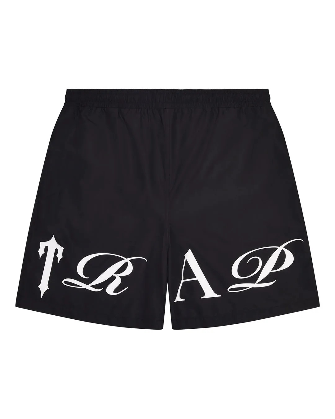 Black / White Men\'s Trapstar Script Shell Shorts UK | 82503-FOES