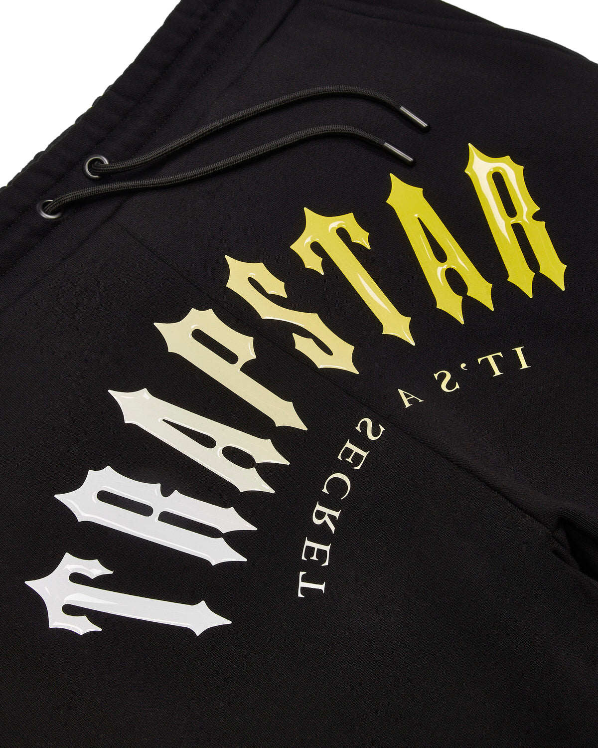 Black / Yellow Men's Trapstar Decoded Hooded Gel Tracksuits UK | 84907-PTGM