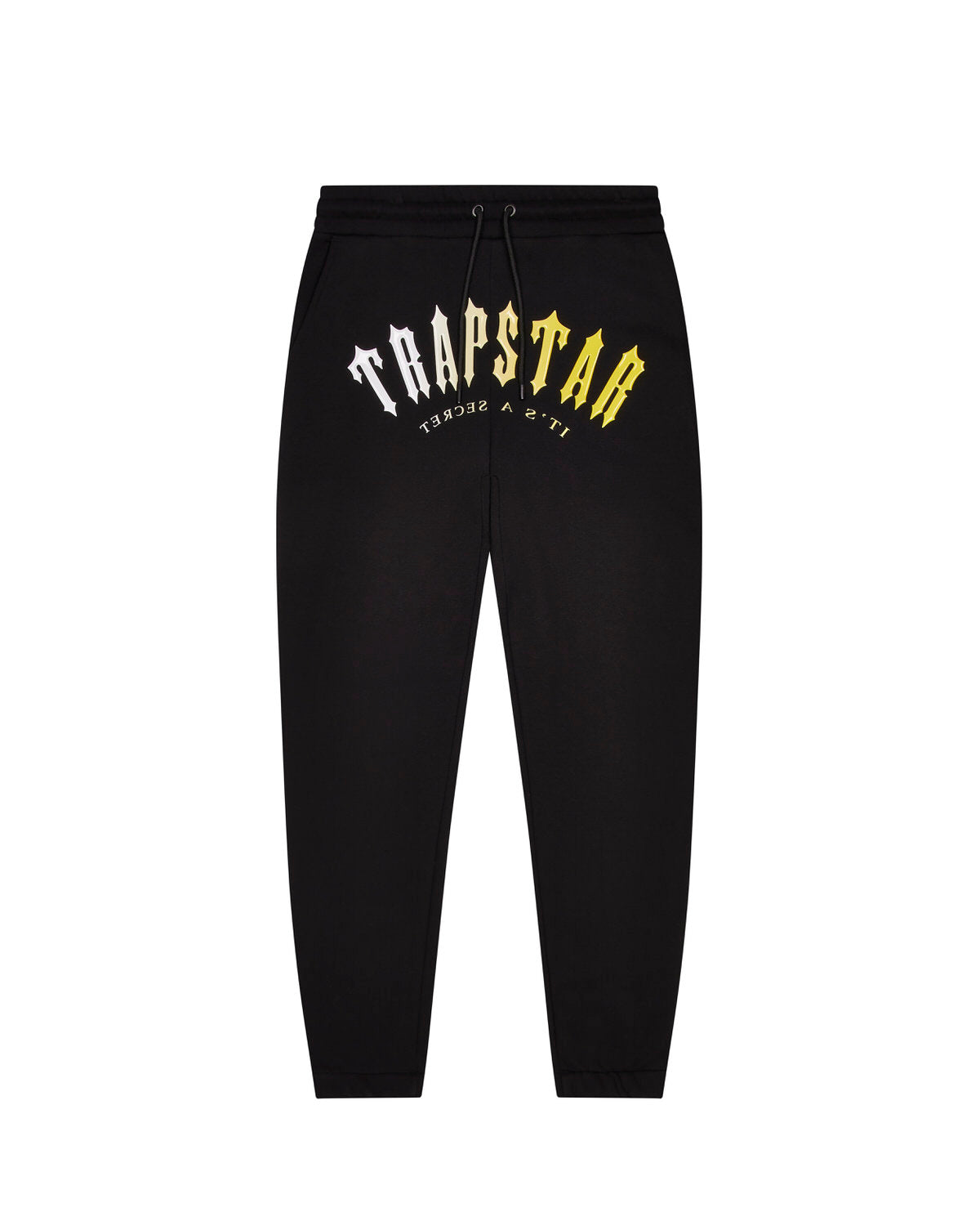 Black / Yellow Men's Trapstar Decoded Hooded Gel Tracksuits UK | 84907-PTGM