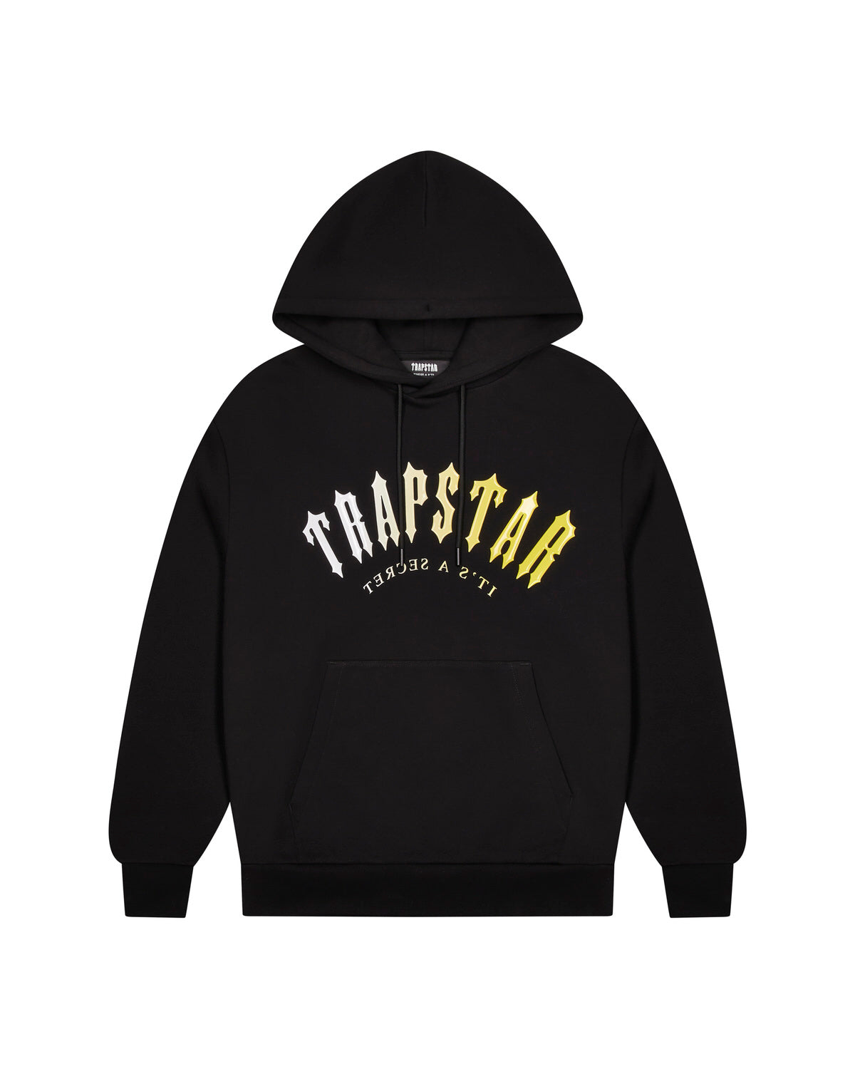 Black / Yellow Men's Trapstar Decoded Hooded Gel Tracksuits UK | 84907-PTGM