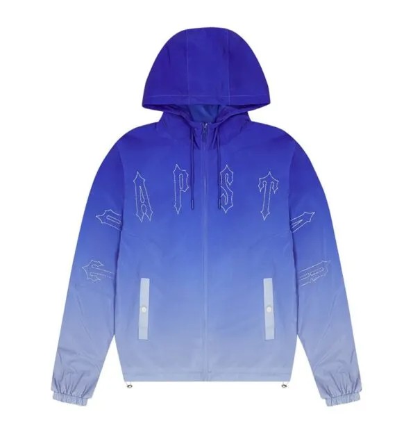 Blue Men\'s Trapstar Irongate Quilted Windbreaker UK | 10538-GVLB