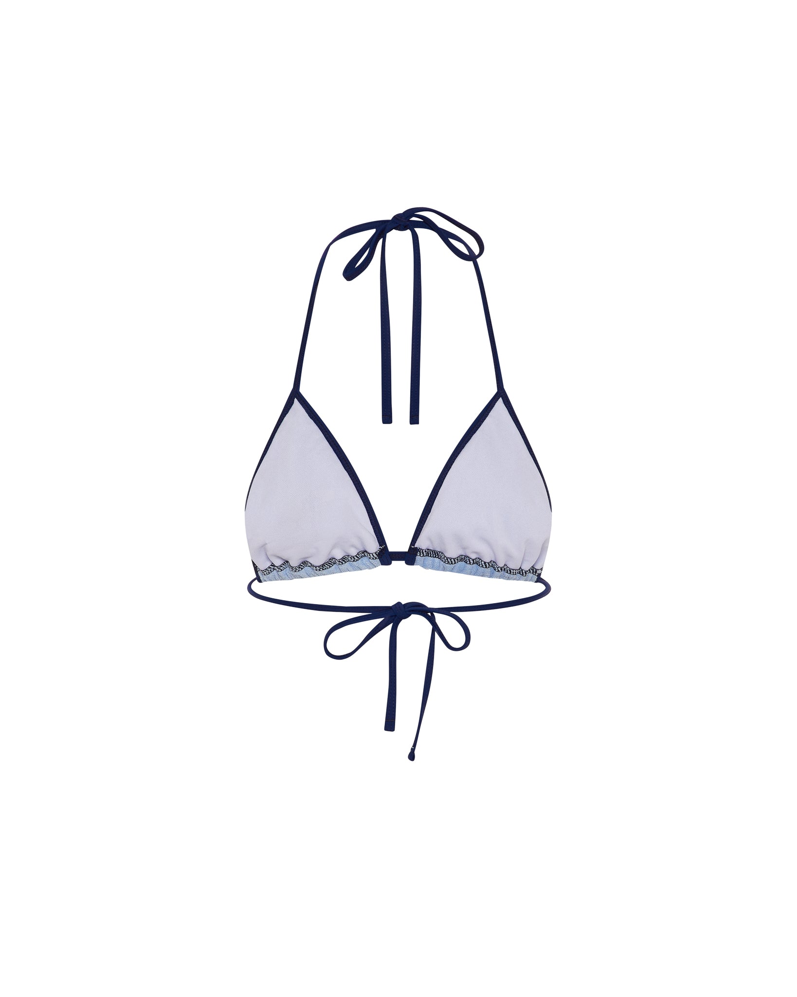 Blue Women's Trapstar Terry Script Bikini Top UK | 83912-ZUNE