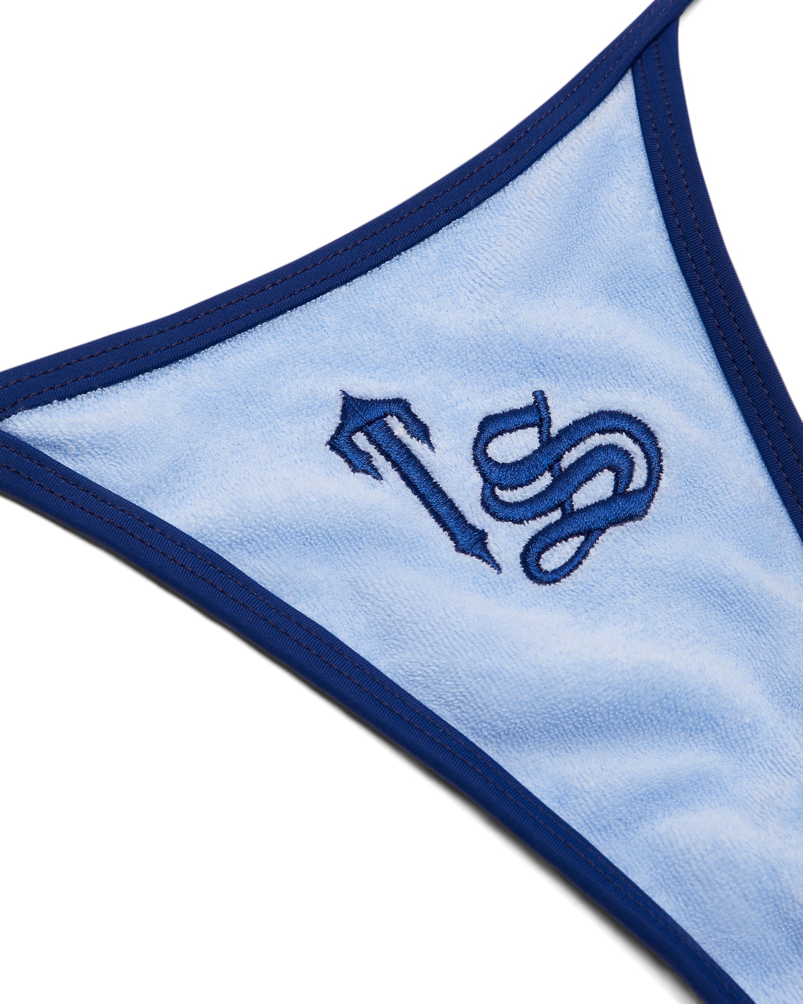 Blue Women's Trapstar Terry Script Bikini Bottoms UK | 58610-HABW