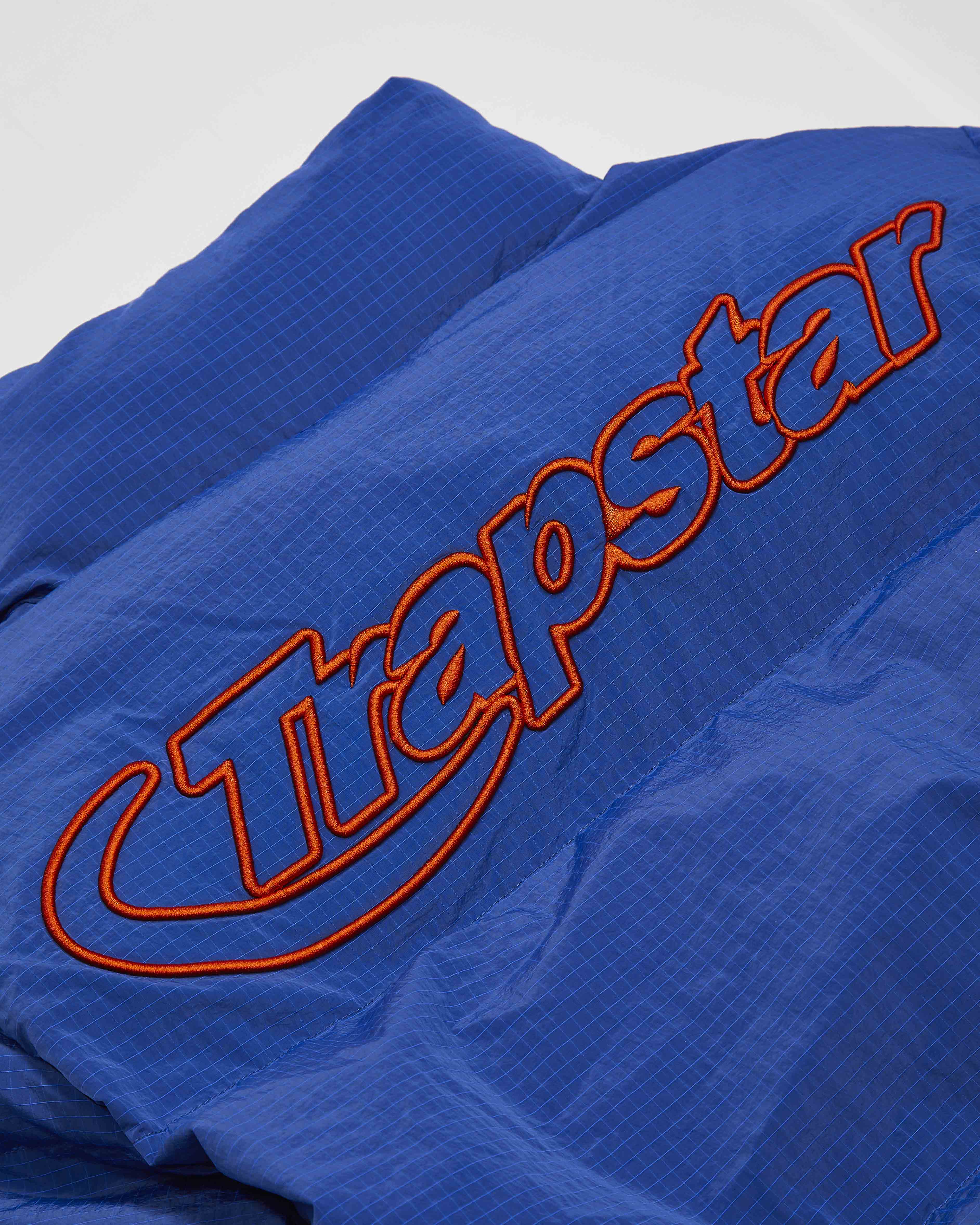 Blue / Orange Men's Trapstar Hyperdrive Ripstop Puffer Jackets UK | 42108-NVWM