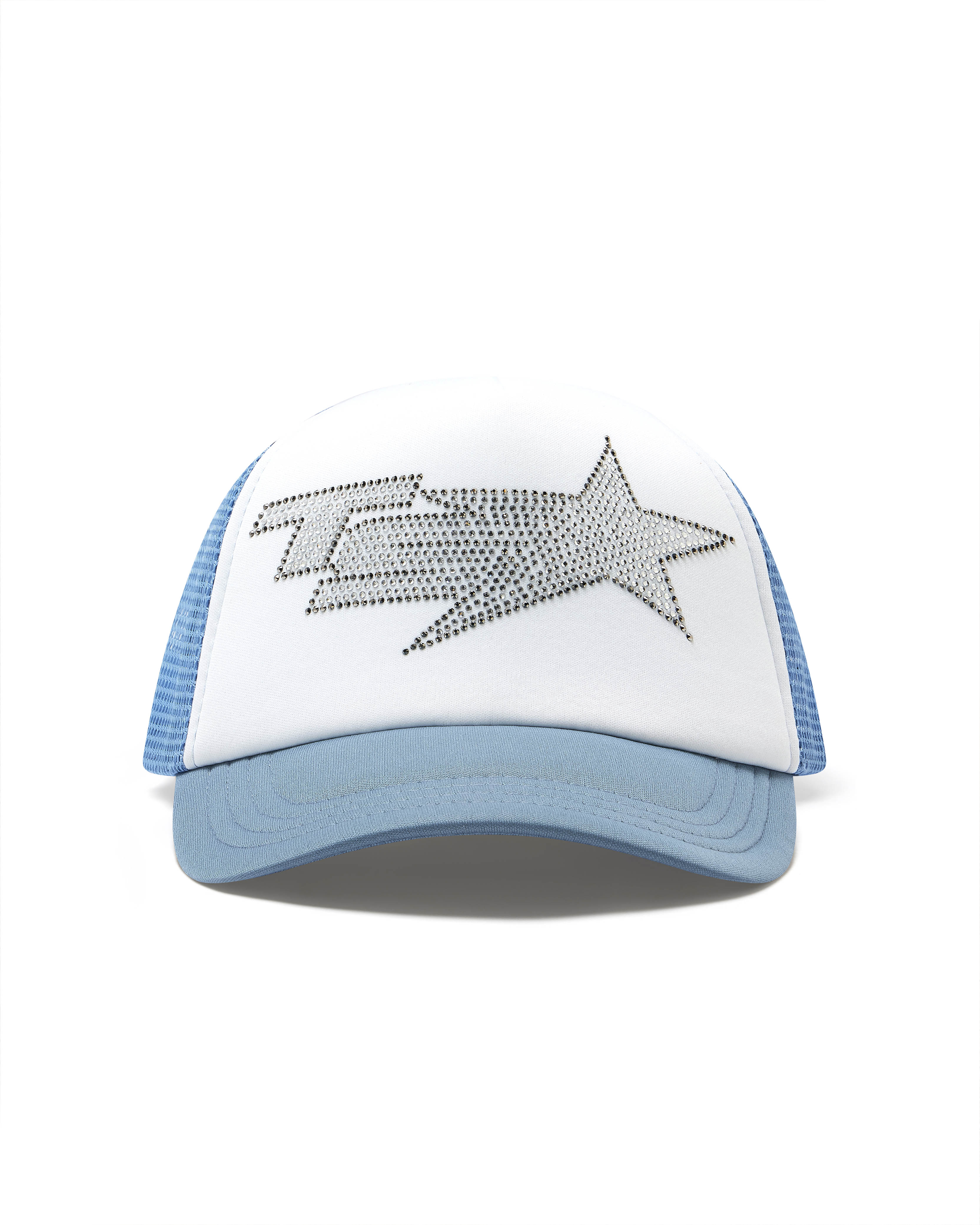 Denim Blue Women\'s Trapstar Denim Diamante TS Star Trucker Caps UK | 24107-YXBL